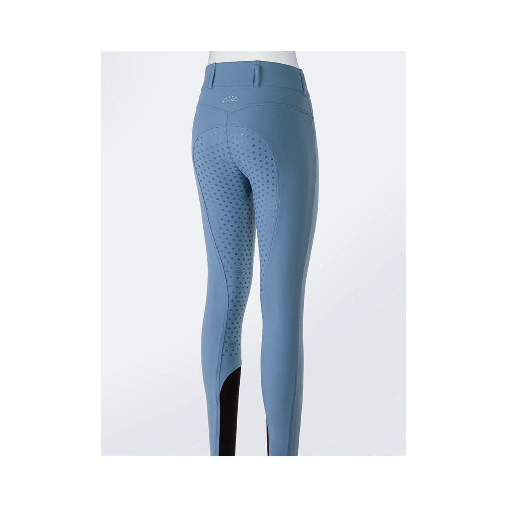 Equiline Eqedisonfh full grip -ratsastushousut provincial blue takaa istuvalla mallilla