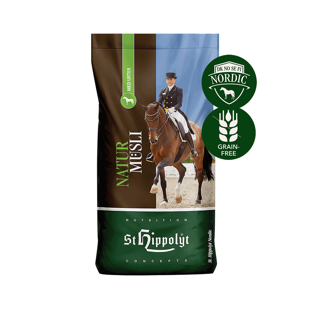 Hippolyt NaturMüsli Grain Free – viljaton perusrehu hevosille